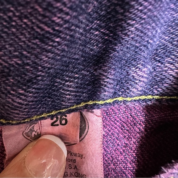Vintage Miller's Jeans Purple Acid Wash Equestrian Western Mom Jeans Size 26 - Picture 12 of 14